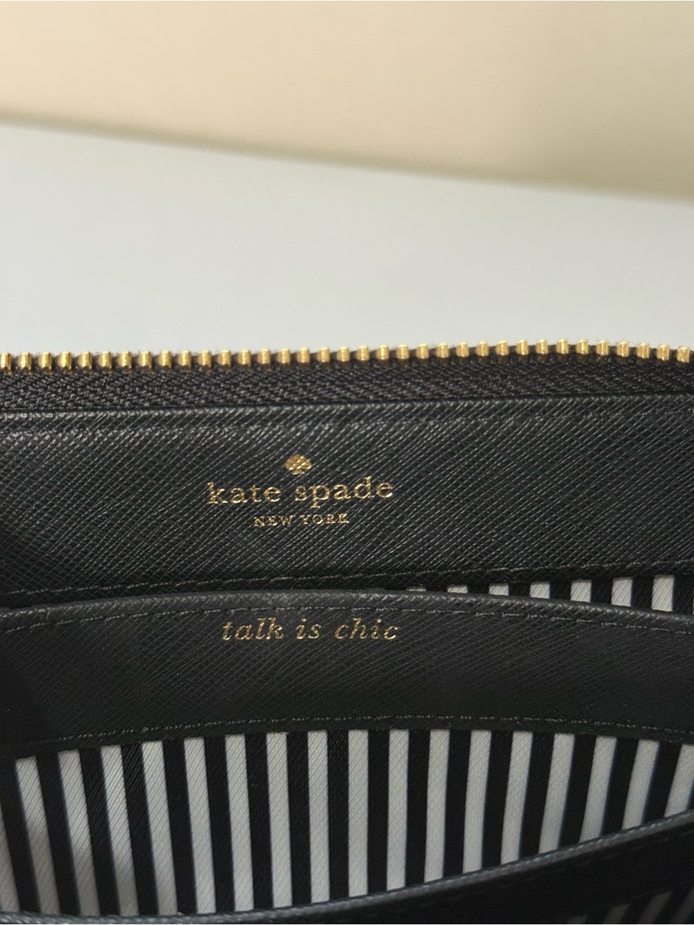 Kate Spade Black Long Wallet with Wristlet Strap - Picture 10 of 10